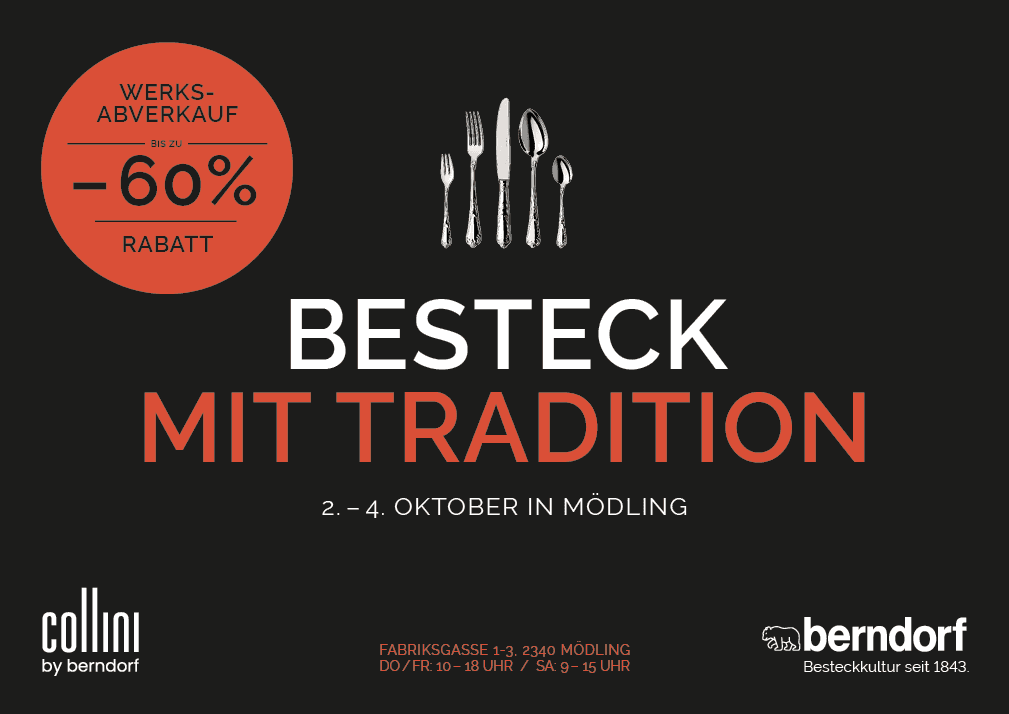 Lagerabverkauf von Berndorf Besteck in Mödling